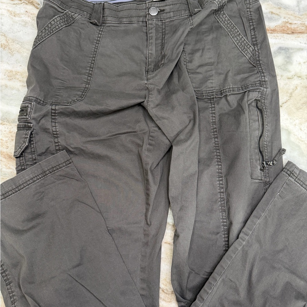 Women’s natural reflections Cargo Pants — Charcoal Utility Style size 14